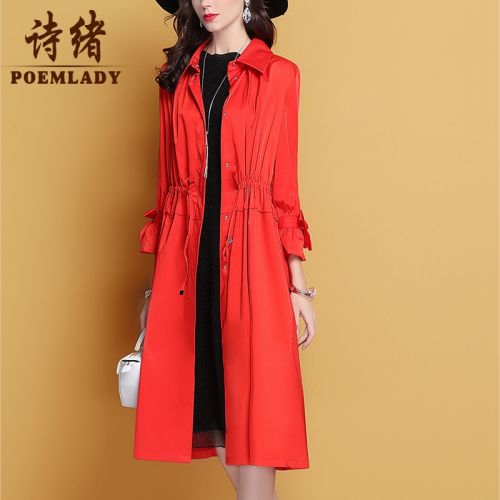 Trench pour femme POEMLADY en Polyester - Ref 3225792