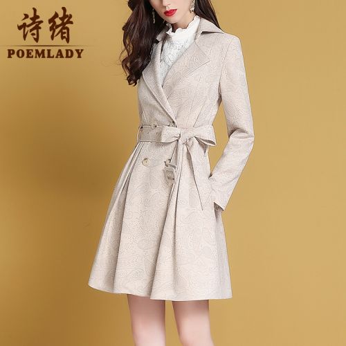 Trench pour femme POEMLADY en Polyester - Ref 3226207