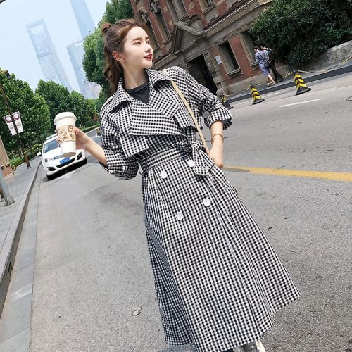 Trench pour femme LUOSIMATE en Polyester - Ref 3226277