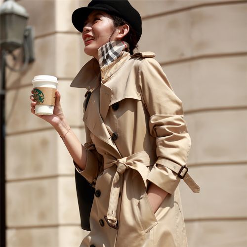 Trench pour femme XZAOLONG en Coton - Ref 3226327