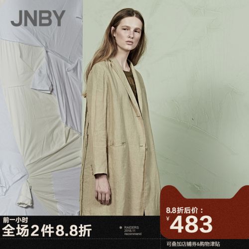 Trench pour femme JNBY en Chanvre - Ref 3226469