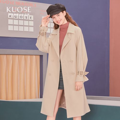 Trench pour femme KUOSE en Polyester - Ref 3226771
