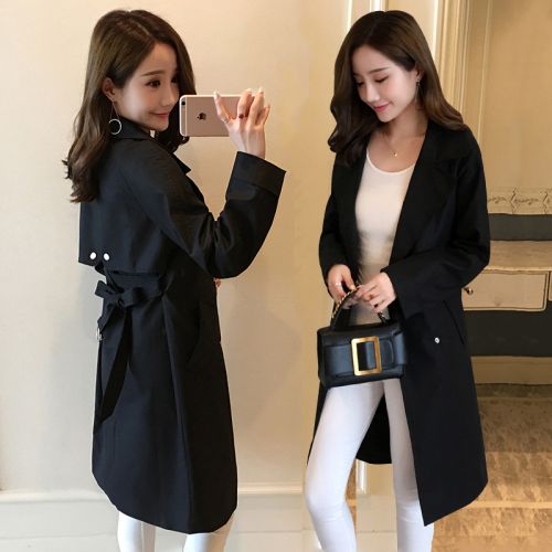 Trench pour femme LUOSIMATE en Coton - Ref 3226857