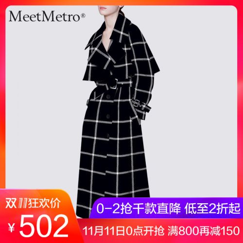 Trench pour femme MEETMETRO en Polyester - Ref 3226902