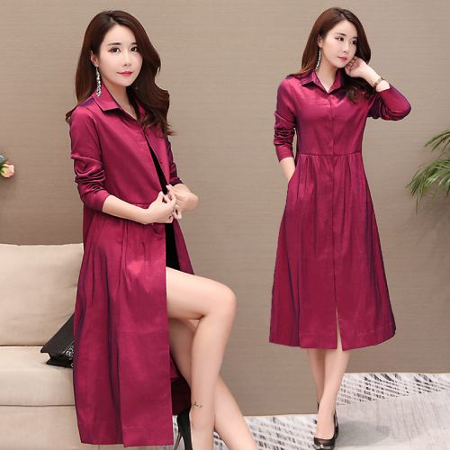 Trench pour femme QIAN en Polyester - Ref 3227029