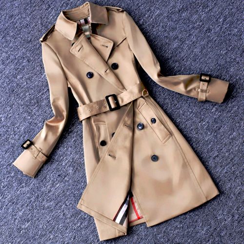 Trench pour femme HOQI en Polyester - Ref 3227194