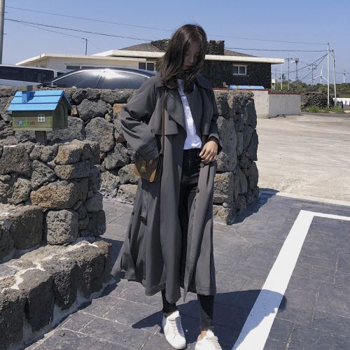 Trench pour femme IFBEOANBO en Polyester - Ref 3227231