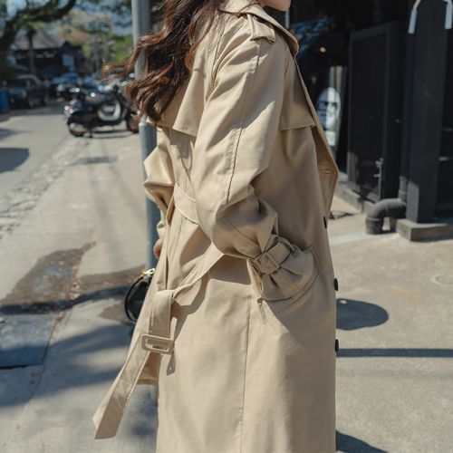 Trench pour femme en Polyester Coton - Ref 3227283