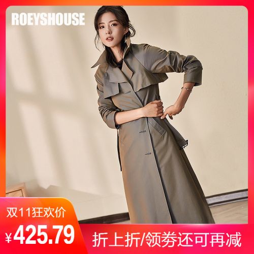 Trench pour femme ROEY HOUSE en Coton - Ref 3227304