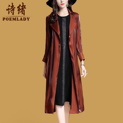 Trench pour femme POEMLADY en Polyester - Ref 3227481