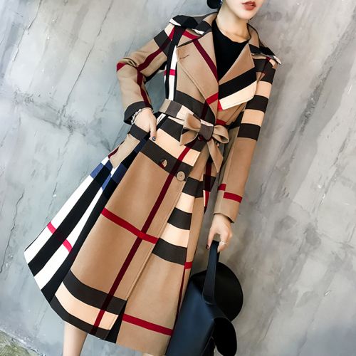 Trench pour femme AILAIYOU en Coton - Ref 3227530