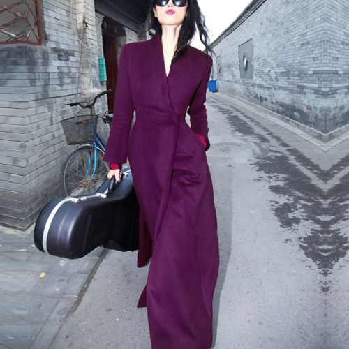 Trench pour femme LISA YU en Laine - Ref 3227646