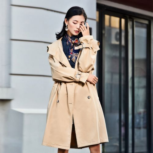 Trench pour femme en Coton - Ref 3227813