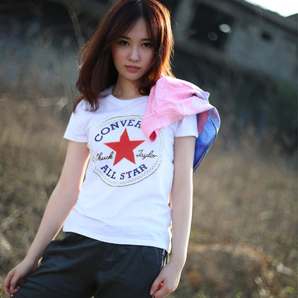  Tshirt de sport femme CONVERSE en coton - Ref 459227