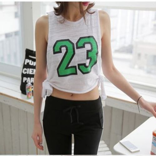 Tshirt de sport femme Les deux faces du gilet cravate en polyester - Ref 459362
