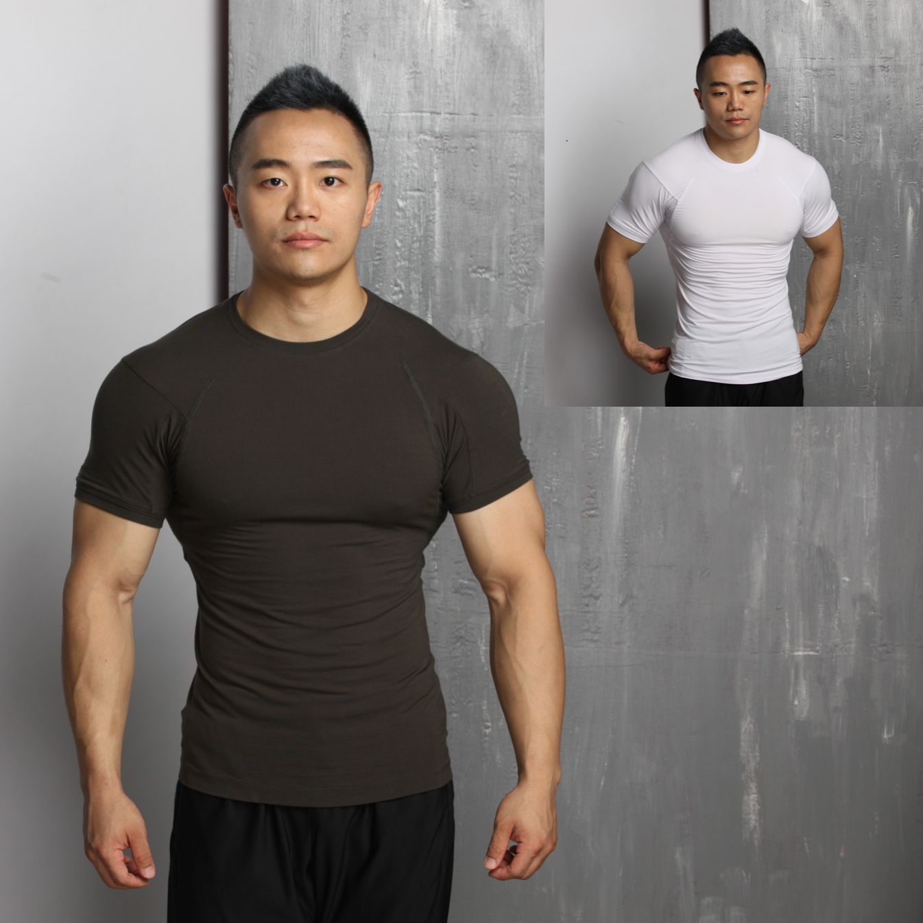  Tshirt de sport homme EVENSO en coton - Ref 459383