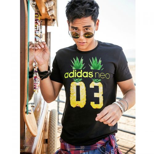  Tshirt de sport homme ADIDAS en coton - Ref 459648