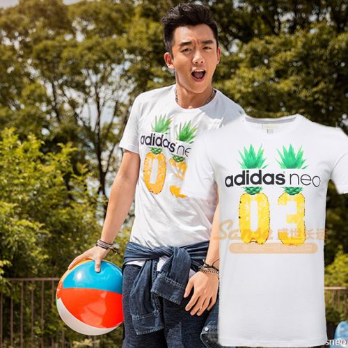  Tshirt de sport homme ADIDAS en coton - Ref 459944