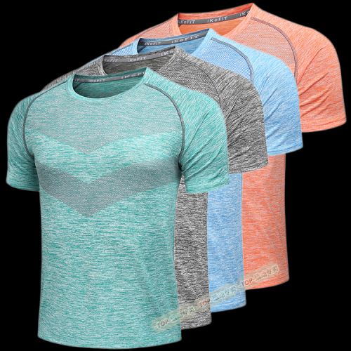  Tshirt de sport homme en polyester - Ref 460081