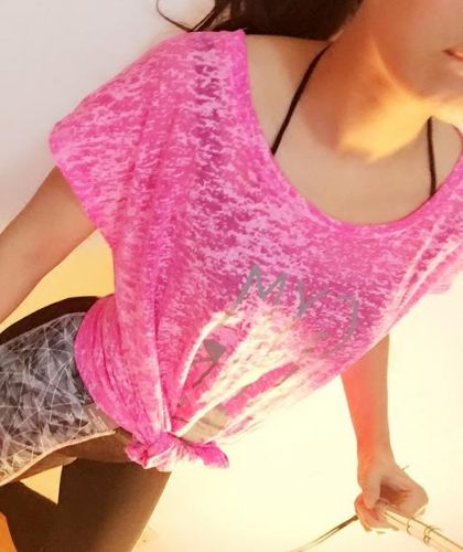 Tshirt de sport femme Burnt-out T-shirt en nylon - Ref 460156