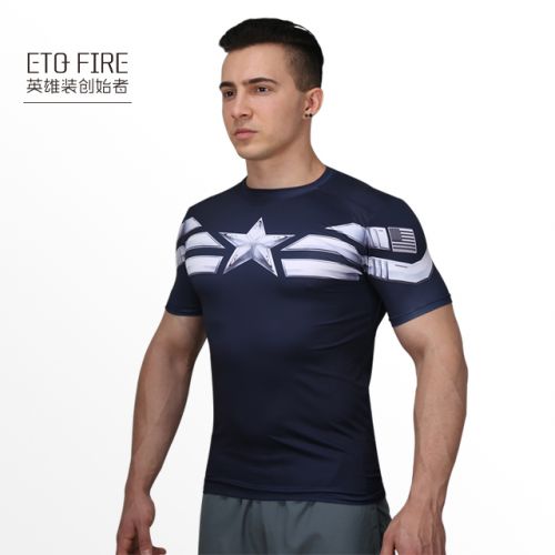  Tshirt de sport homme E.T.Q FIRE en polyester - Ref 460175