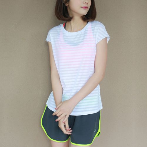  Tshirt de sport femme en polyester - Ref 460380