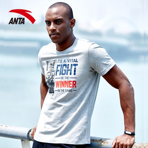  Tshirt de sport homme ANTA en CVC - Ref 460395