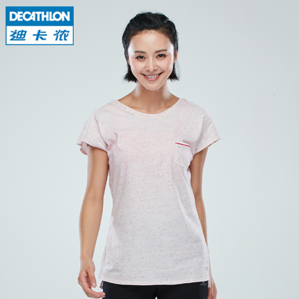  Tshirt de sport femme DECATHLON en coton - Ref 460525