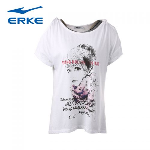  Tshirt de sport femme ERKE en coton - Ref 460595