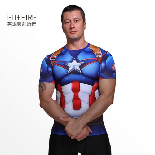  Tshirt de sport homme E.T.Q FIRE en polyester - Ref 460681