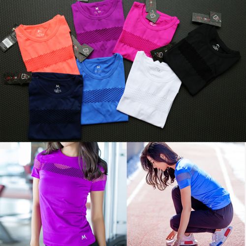  Tshirt de sport femme en nylon - Ref 460896