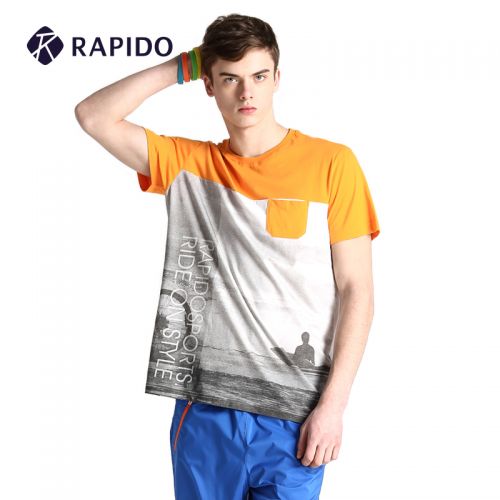  Tshirt de sport homme RAPIDO en coton - Ref 461164