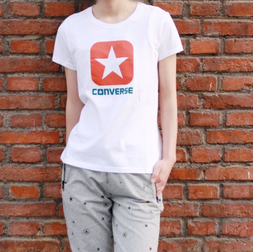  Tshirt de sport femme CONVERSE en coton - Ref 461225