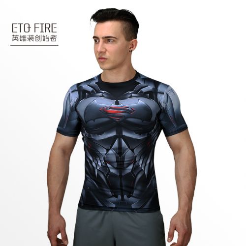  Tshirt de sport homme E.T.Q FIRE en polyester - Ref 461437