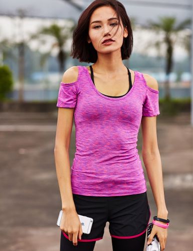  Tshirt de sport femme en nylon - Ref 461515