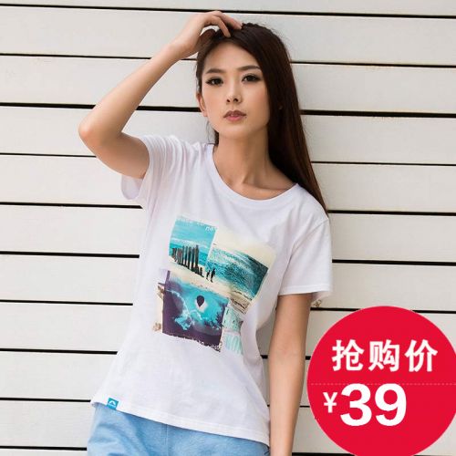 Tshirt de sport femme en coton - Ref 461657