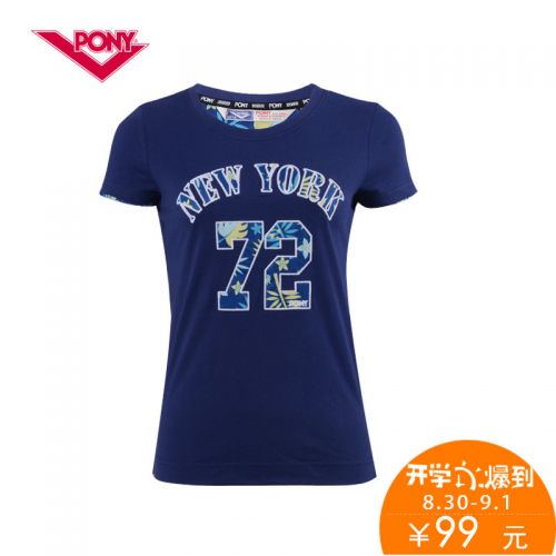  Tshirt de sport femme PONY en coton - Ref 461878