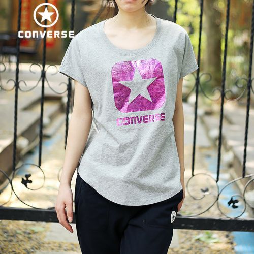  Tshirt de sport femme CONVERSE en coton - Ref 462234