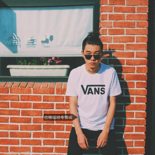  Tshirt de sport homme VANS en coton - Ref 462830