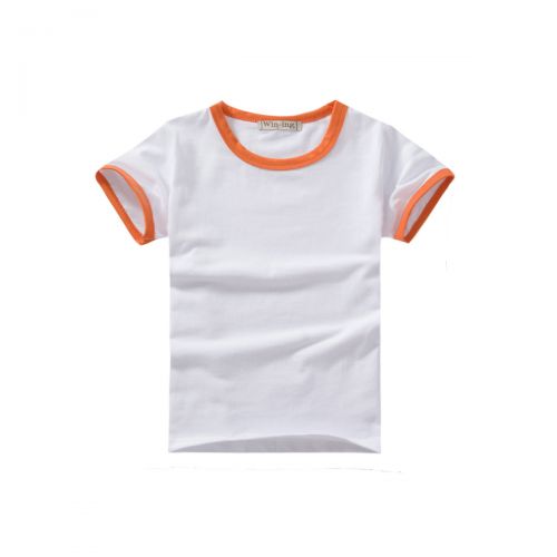Tshirt de sport Universal enfants WIN-ING Oranges autour du cou hit franges Modèle t-shirt blanc en gros coton lycra 