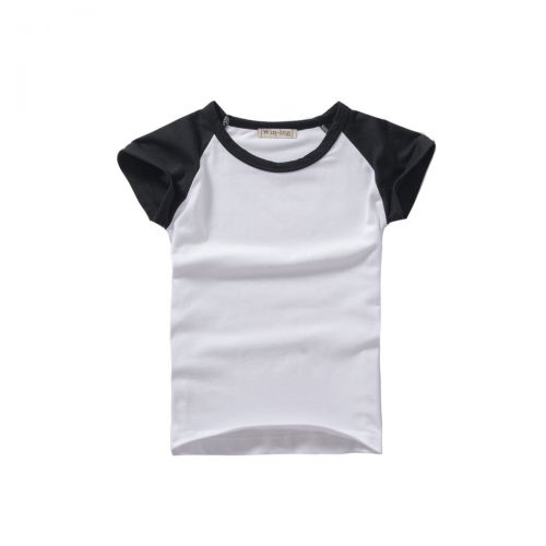 Tshirt de sport Universal enfants WIN-ING Noir col rond raglan t-shirt blanc vêtements en gros coton Lycra transfert thermique s