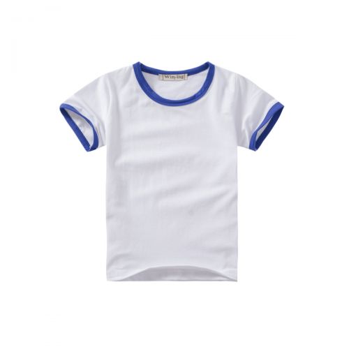Tshirt de sport Universal enfants WIN-ING Modèle des bleu col rond hit franges t-shirt blanc en gros coton lyc