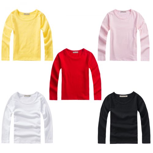 Tshirt de sport Universal enfants WIN-ING Rouge, noir et jaune rose col rond vêtements à manches longues Modèle unie blanc