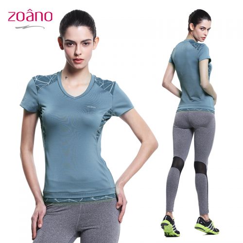  Tshirt de sport femme ZOANO en polyester - Ref 464315