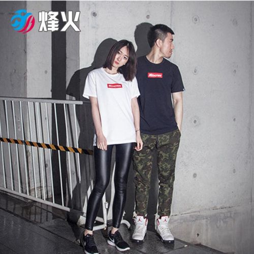 Tshirt de sport uniGenre MINCREW ventilateurs MINCVEW short noir T Bibliothèque - Ref 464354