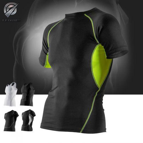 Tshirt de sport homme manche courte en polyester - Ref 464428