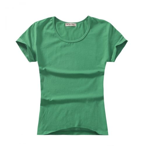 Tshirt de sport femme WIN-ING groupes thermiques herbe col rond vert t-shirt blanc solide costume Lycra coton Modèle femmes gros