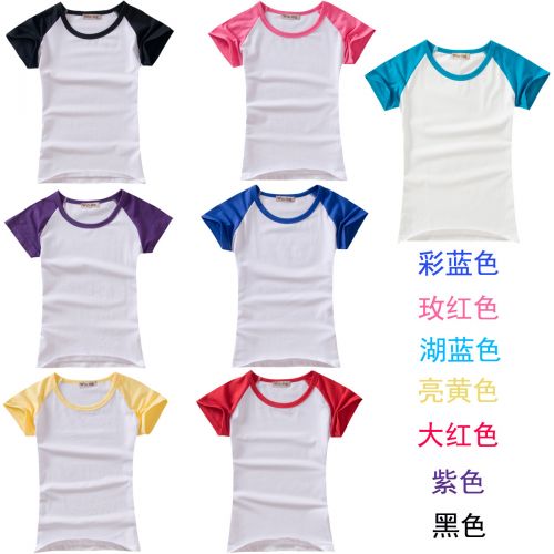 Tshirt de sport femme WIN-ING t-shirt Raglan coton blanc Lycra transfert thermique spécial gagnant-ing Purple Rose jaune roug