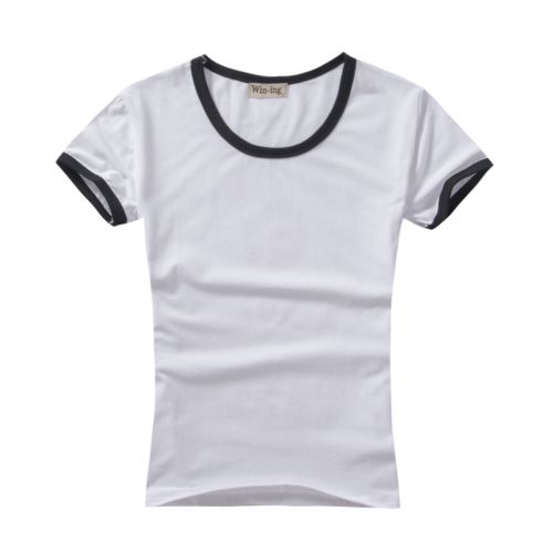 Tshirt de sport femme WIN-ING Noir a frappé le côté d'une ébauche t-shirts groupes gros femmes coton costume lycra thermiq