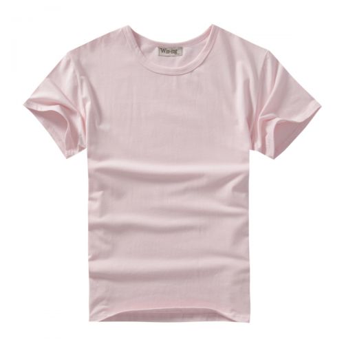 Tshirt de sport homme WIN-ING col rond rose t-shirt blanc gros amateurs Modèle unie hommes groupe vêtements thermiques 
